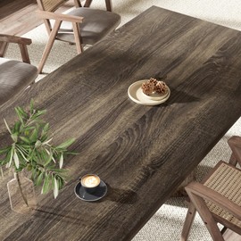 VaryStyle Brown Wood Contact Paper Peel and Stick Wood Grain Wallpaper Self Adhesive Removable Waterproof Natural Elm Contact Paper for Cabinets Countertop Vinyl Wrap for Furniture Table 15.7"x118"