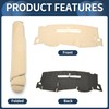 INFINAUTO Dashboard Cover Dash Cover Mat Carpet for Chevy Silverado