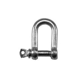 Faithfull CHDS60 6mm D Shackle Zinc Plated (Pack of 4)
