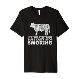 Funny I've Tried Everything But I Can't Stop Smoking Retro Premium T-Shirt