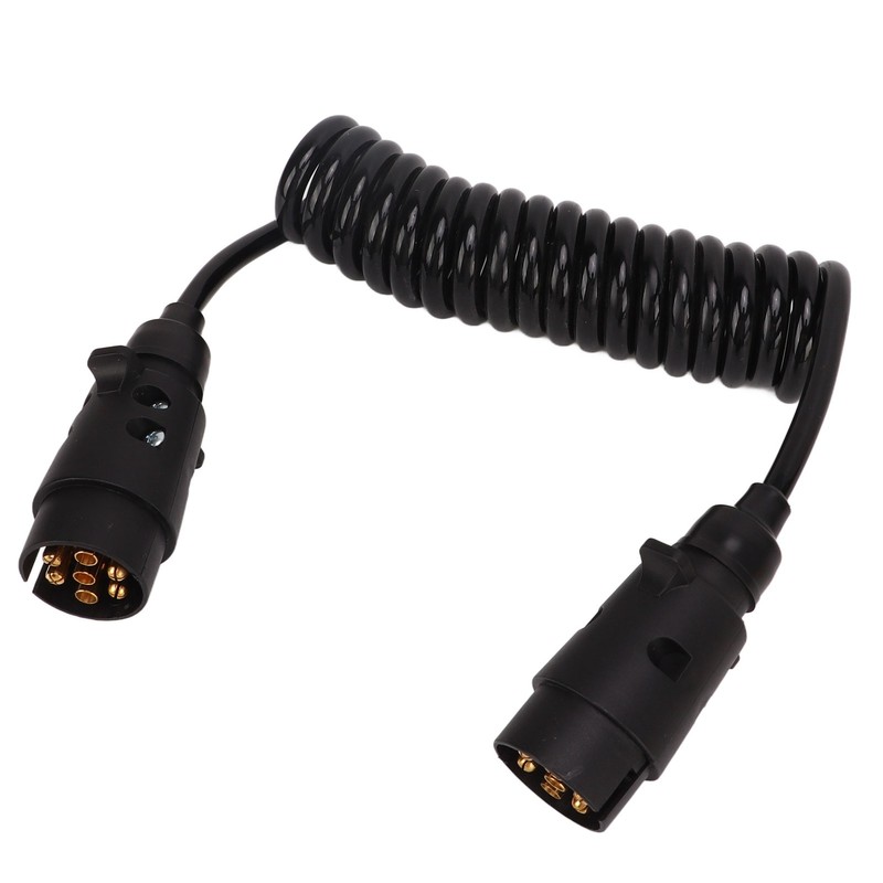 2m Trailer Light Board Extension Cable 7Pin Plug Socket Adapter