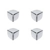 Savagrow 4Pcs Case Corner Guard Triangular Edge Metal Protector Box