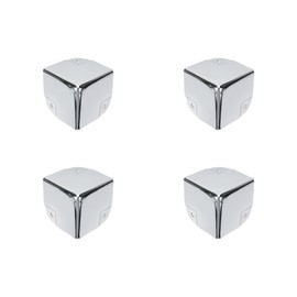 Savagrow 4Pcs Case Corner Guard Triangular Edge Metal Protector Box Corner Protector 1.97" with Mounting Screws