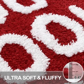 Lukinbox You Look Good Bath Mats for Bathroom, Soft Water Absorbent Bathroom Rugs, Small Cute Funny Non-Slip Machine Washable Microfiber Bath Rug for Shower Bathtub, 18"x26"