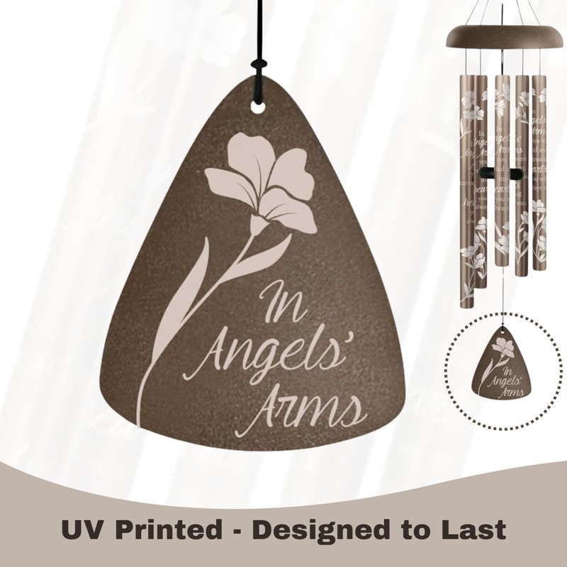 Carson 30" 'Angels' Arms' Memorial Wind Chime- Garden/Patio/Porch Outdoor Decor