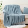 BATTILO HOME Chenille Throw Blanket for Couch, Decorative Fringe Velvety