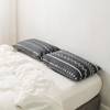SUSYBAO 100% Cotton Pillowcases King Size Set of 2 Black
