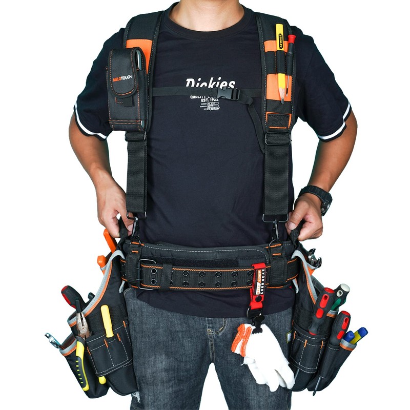 MELOTOUGH Pro Framer Combo System Tool Belt with Suspenders Construction