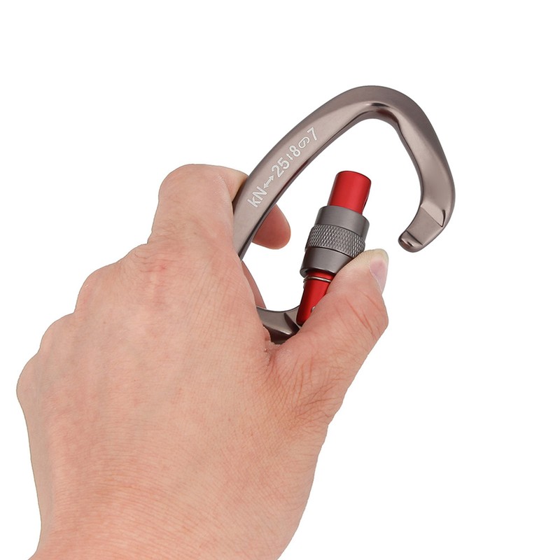 XINDA D Shape Safety Lock Connector Rock Climbing Protector Accessories