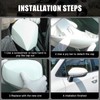 White Passenger Side Replacement Mirror Cover Cap Housing for 2020