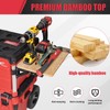 Foldable Bamboo Table Compatible with Milwaukee Packout Toolbox,Work Table Side