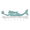 Creative Co-Op Aqua & White Metal Mermaid Wall Décor with