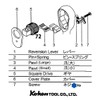 Ko-ken 3725RK-2 3/8" sq. Z-EAL 72 Gear Teeth Ratchet Handle