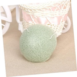 WOONEKY Pure Natural Konjac Facial Cleaning Sponges Green Face Sponge for Oily Prone Skin Gentle Exfoliation Deep Cleansing for Sensitive Skin Care