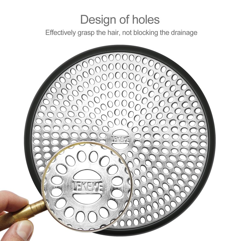 LEKEYE Shower Drain Hair Catcher | Strainer | Shower Stall