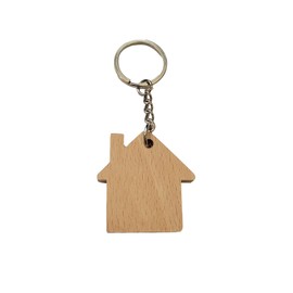 Wooden Key Ring - Little Home Shape Wood Keyring Keychain Car Keys House