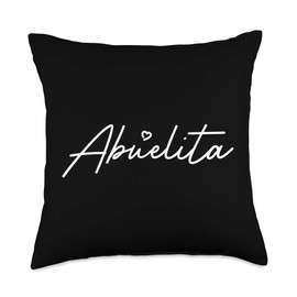 Awesome Mother's Day Novelty Apparel Women's Abuelita Cute Mother's Day Gift in Spanish Grandma Throw Pillow, 18x18, Multicolor