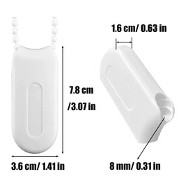 Lowats Cord Weight Replacement 4 Pieces Blinds Pendant Chain Weight for Roller Blinds Safety Handle Tensioner Slat Curtains and Chain Hoist Blinds for Blinds or Shade White