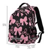 Pink Bow Kids Backpack Bow School Backpack for Girls,Preschool Elementary
