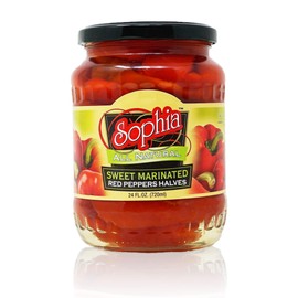 Sophia Peppers - Red Marinated Halves 24oz (2-pack)