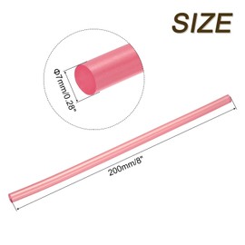 sourcing map 6pcs Mini Hot Glue Sticks for Mini Glue Gun, 8-inch x 0.28-inch Glue Gun Sticks for Art DIY Craft, Hot Red