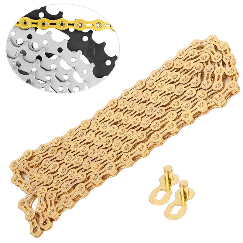 VG Sports Mountain Bike 9 Speed Chain 116 Links 1/2inx11/128in