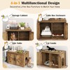 PETSITE Cat Litter Box Enclosure, Farmhouse Litterbox Enclosure Furniture with