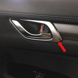 Beautost Fit for Mazda 2017 2018 2019 2020 2021 2022 2023 2024 2025 CX-5 CX5 Matte Interior Door Handle Bowl Cover Trims