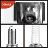 A-Premium Set of 4 Ignition Coil Pack and Iridium Spark