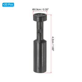 PATIKIL 3/8 Inch Push to Connect Connector Plug, 20 Pack Pneumatic Air Connection Plug Cap Style Blanking Plugs for Air and Water