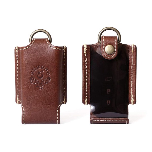 HUKURO Smart Key Case, Single Key Cover, Genuine Leather, Tochigi