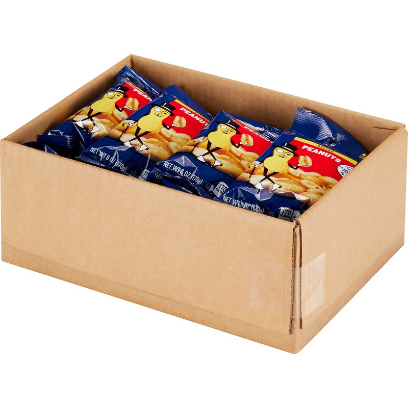 PLANTERS Salted Peanuts, 6 oz. bag (12-Pack)