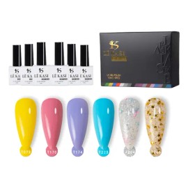Gama De Gel Semipermanente Lé Kasi 6 Esmaltes Para Uñas Uv D