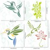 GORGECRAFT 16 * 16cm Hummingbird Stencil Birds Templates Metal Journal