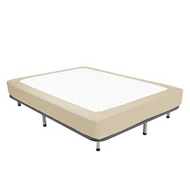 Box Spring Cover Wrap Around 4 Sides Bed Skirt,The Mattress, Stretch & Snug Fit, Ultra Soft, Wrinkle Free, Replacing Bed Skirts for Hotel and Home Fits Upto 10-15 inch (Size -King, Color-Taupe)