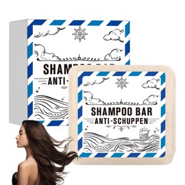 Solid Anti Dandruff Shampoo 3 in 1, Anti Dandruff Soap, Shower Soap for Hair, Body & Beard, Solid Shampoo for Men & Women, Vegan Scalp Care, Hair Soap & Beard Shampoo & Hand Soap, 100 g