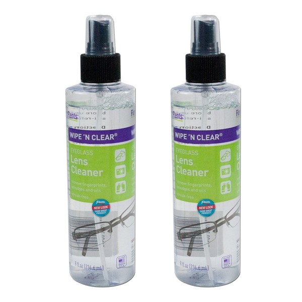 Flents Wipe 'n Clear Spray Lens Cleaner-8 oz, 2 pack