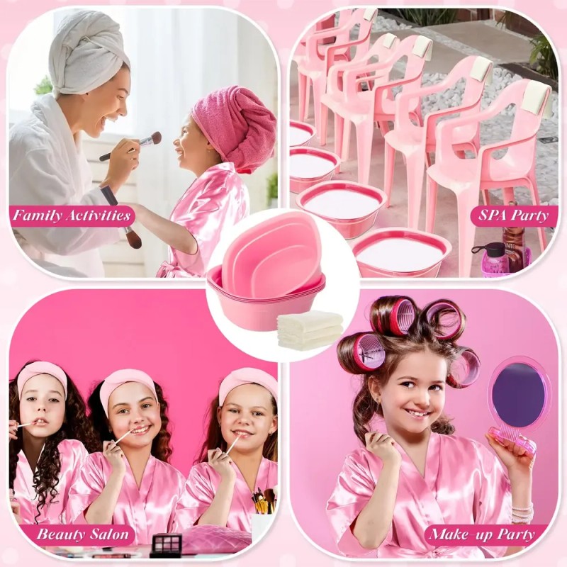 Suministros Para Fiestas De Spa Bunnycool Kids Con Batas, La