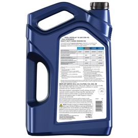Shell Rotella T6 Full Synthetic 15W-40 Diesel Engine Oil, 1 Gallon (3 Pack)
