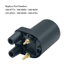 166-0820 Ignition Coil for Onan 166-0648 166-0772 166-0804 541-0522 Engine He166-0761 He541-0522 Generator, Fits Onan Points Models BF B43 B48 NHC CCK