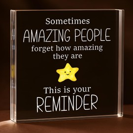 Tenare You Are Amazing Gift, Thank You Plaque Gift, Star Style