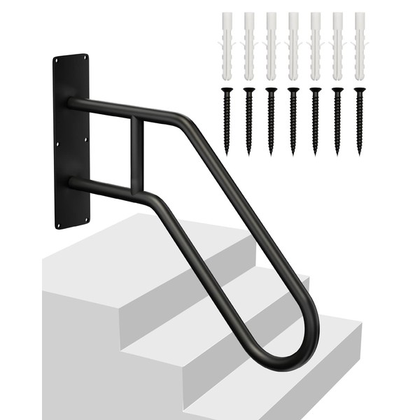 Handrails for Outdoor Steps Stair Railing Indoor, 1 to 3