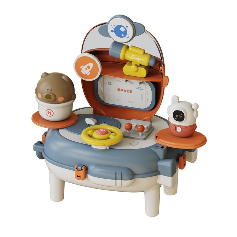 Stimulation Pretend Backpack Playset Multi Functional Portable Pretend Backpack Playing