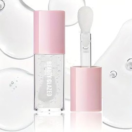 Beauty Glazed Big Brush Head Jelly - Aceite labial ultra hidratante y nutritivo, acabado brillante suave, brillo labial tintado brillante y vegano, fó
