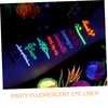 WOONEKY 6pcs Stylish Fluorescent Eyeliner Eye Liners for Creative Makeup