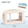 Mingzhe Transparent Women's Toiletry Bag Business Travel Waterproof Storage Large
