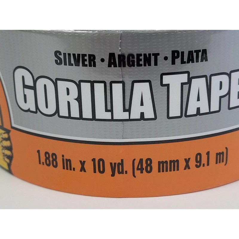 Gorilla Silver Gorilla Duct Tape Heavy Duty Double Thick 1.88