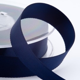 Italian Options Satin Ribbon, 25mm Wide x 25 Metre Roll, Navy