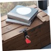 Angoily 3sets Heart Shaped Keyed Padlock Locks for Jewelry Boxes