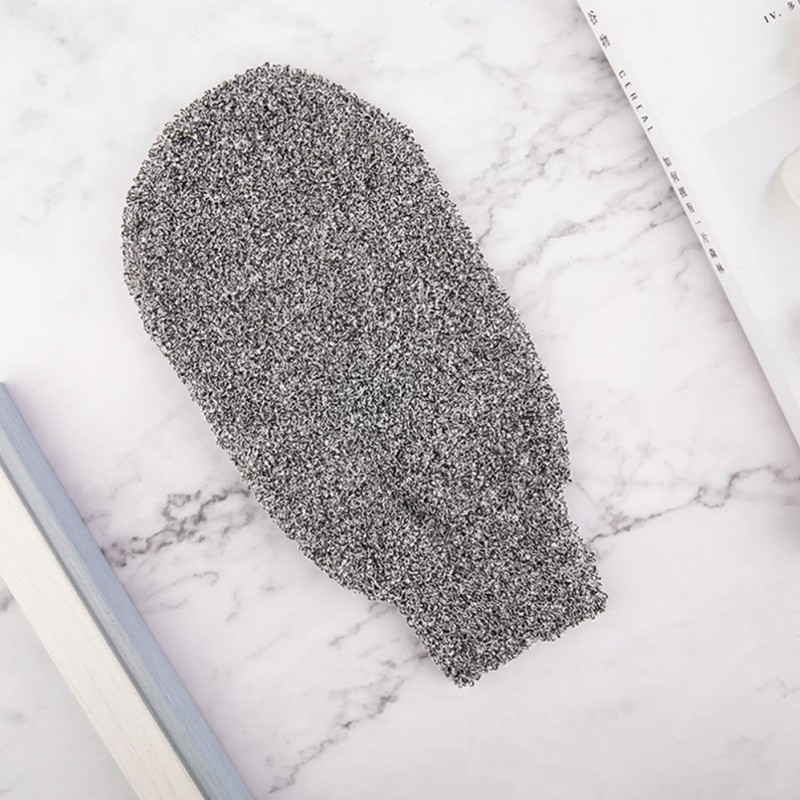 Guante Exfoliante de Fibra de Bambú Gris GRADENEVE para Baño